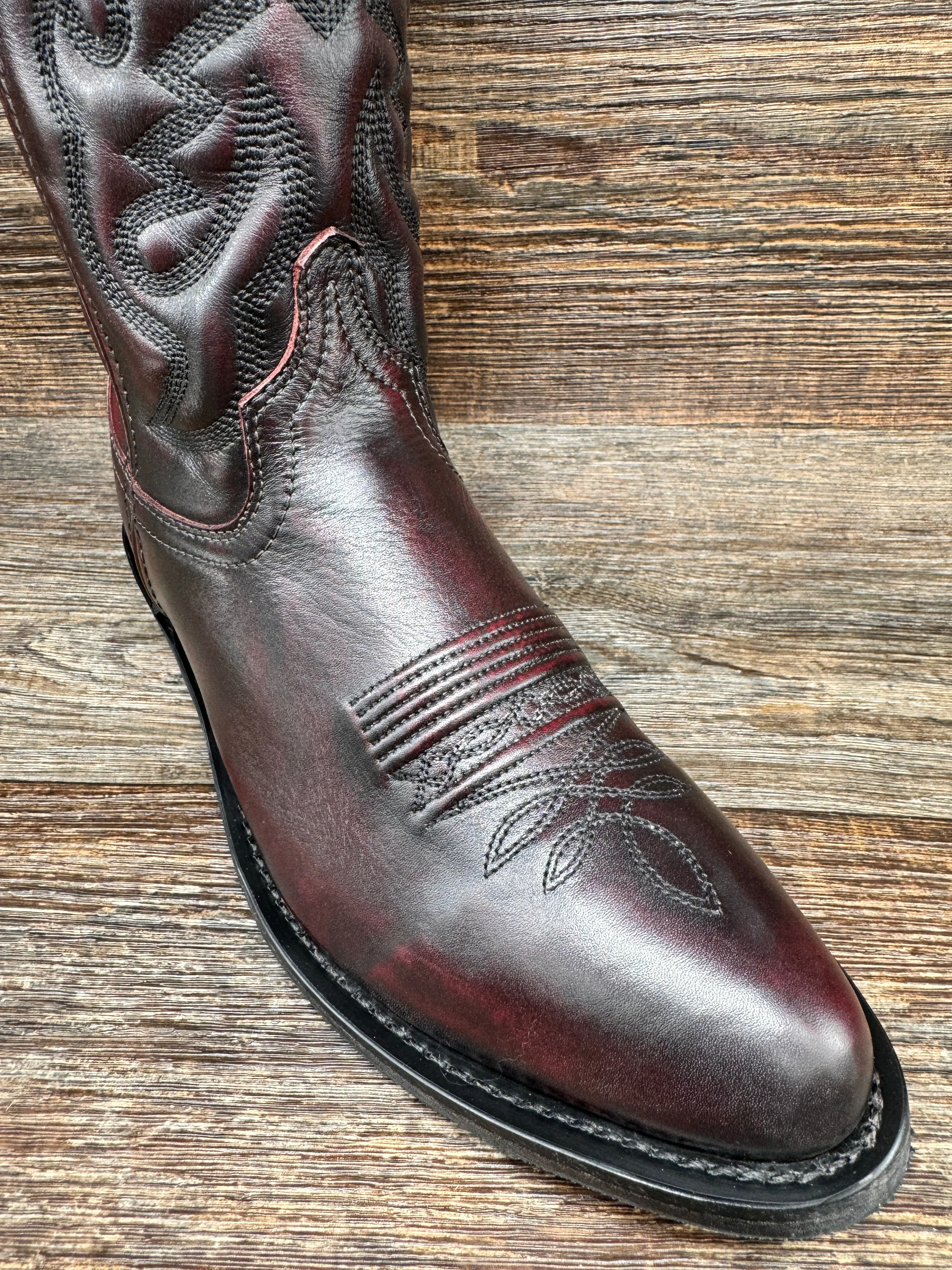 4036 Men's Denver Black Cherry Western Boot by Smoky Mountain