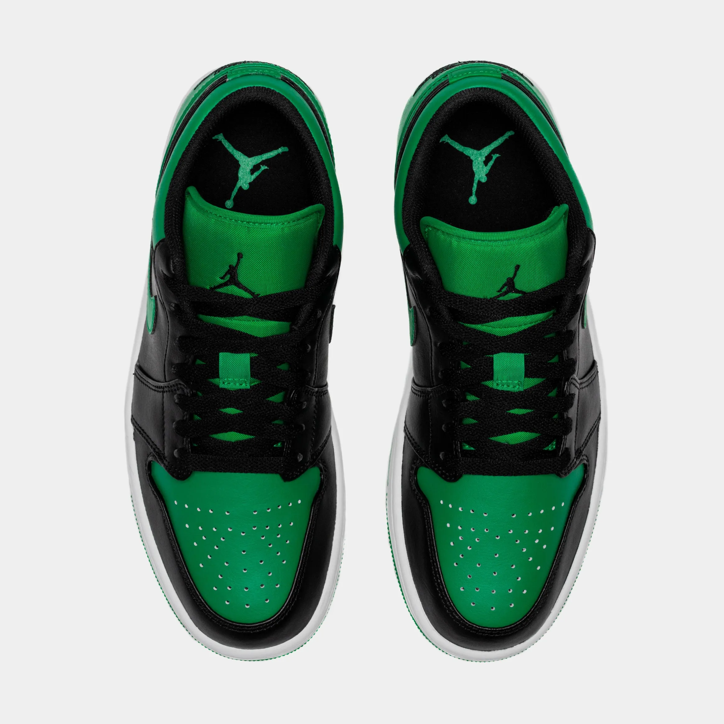 Air Jordan 1 Retro Low Lucky Green Mens Lifestyle Shoes (Black/Green)