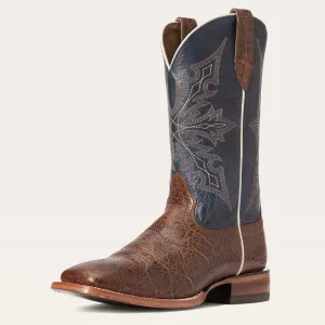 Ariat Men's Wild Mud Brown Circuit Gritty Broad Square Toe Western Boots with Navy Tops