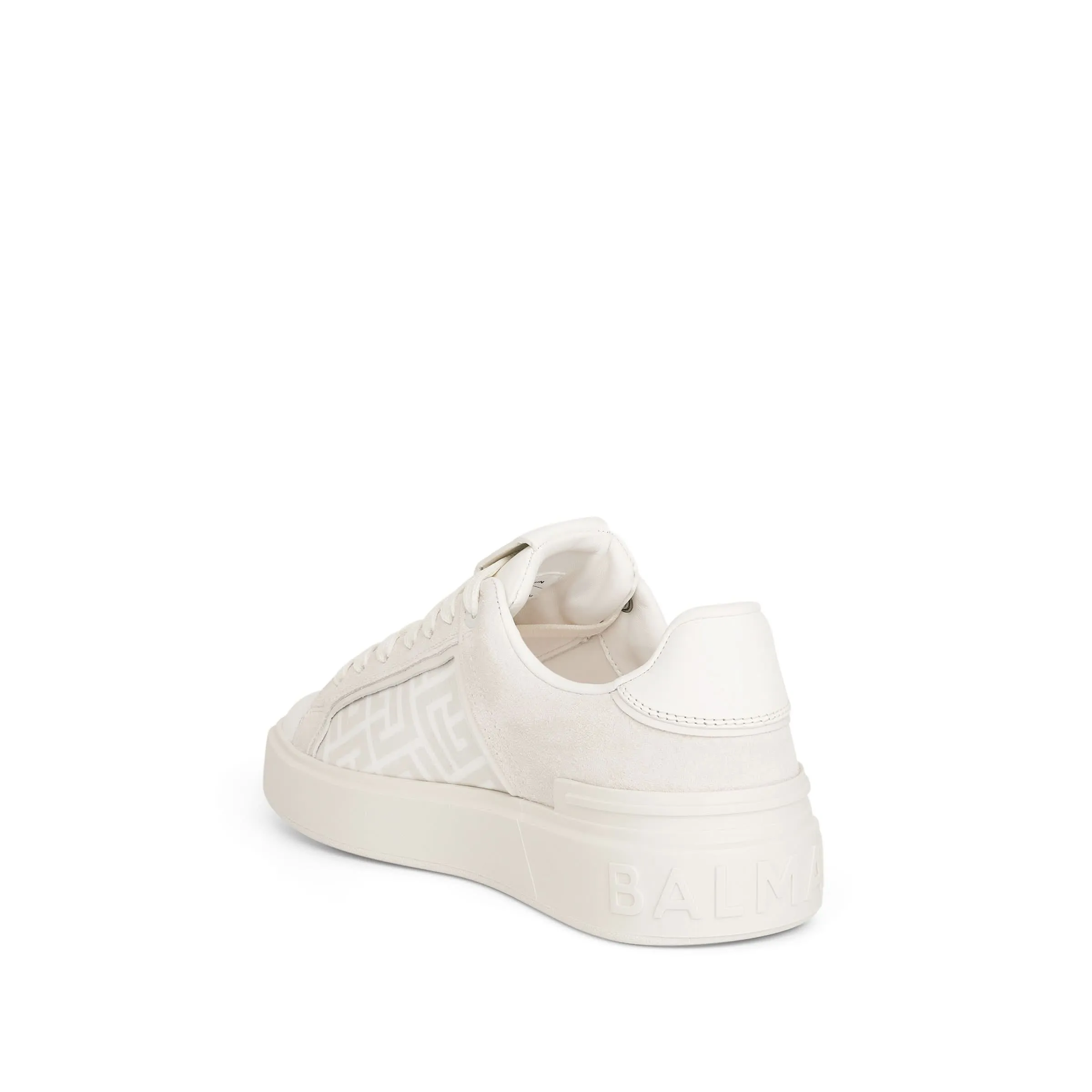 B-Court Monogram Sneaker in White