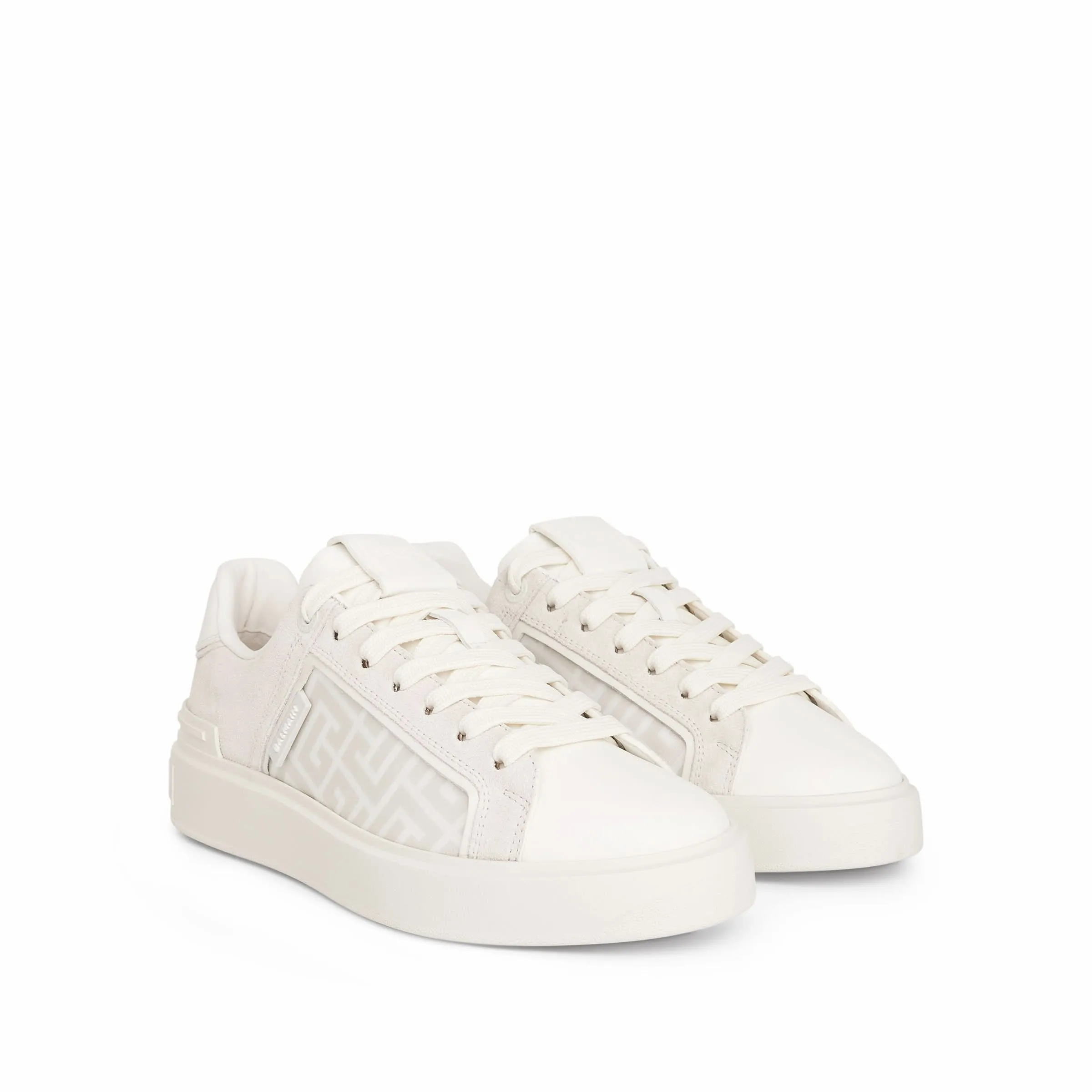 B-Court Monogram Sneaker in White