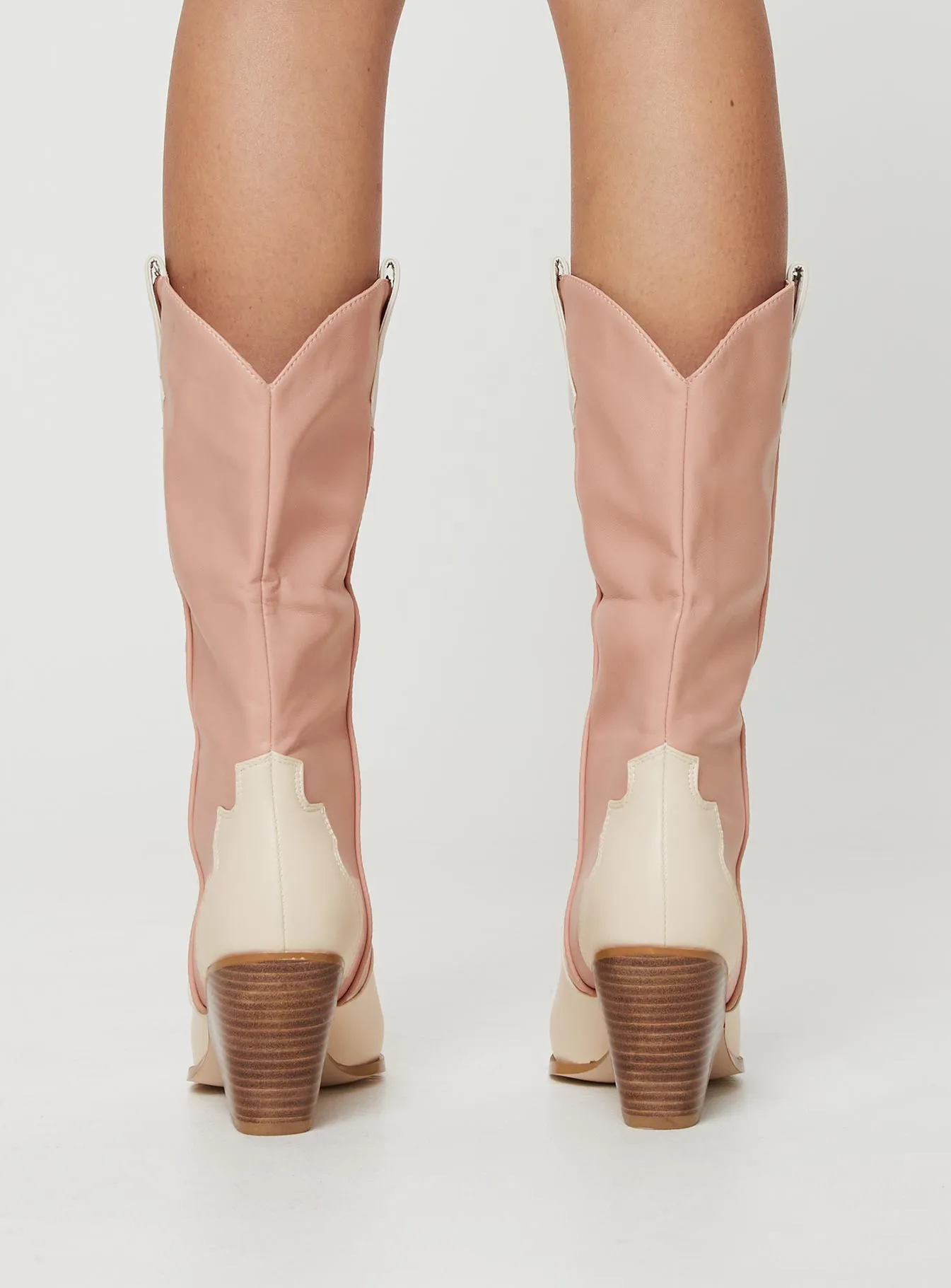 Billini Claudette Boots Pink / White