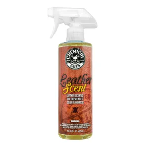 Chemical Guys Air Freshener And Odor Eliminator Leather Scent 16 oz.