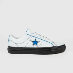 Converse Cons - One Star Pro Ox Eddie Cernicky Shoes - White / Black / Kinetic Blue