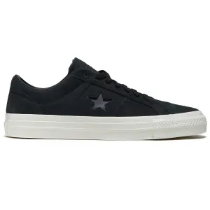 Converse One Star Pro Ox Shoes - Black/Black/Egret