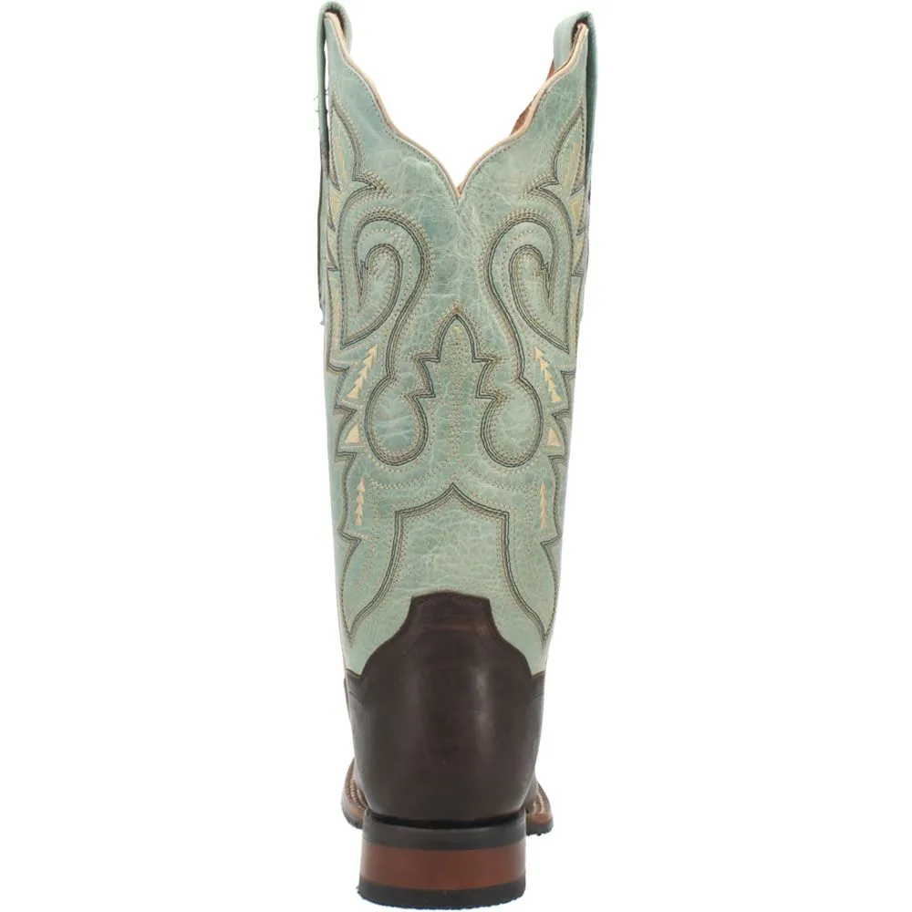 'Dan Post' Women's 13" Malani Square Toe - Chocolate / Mint