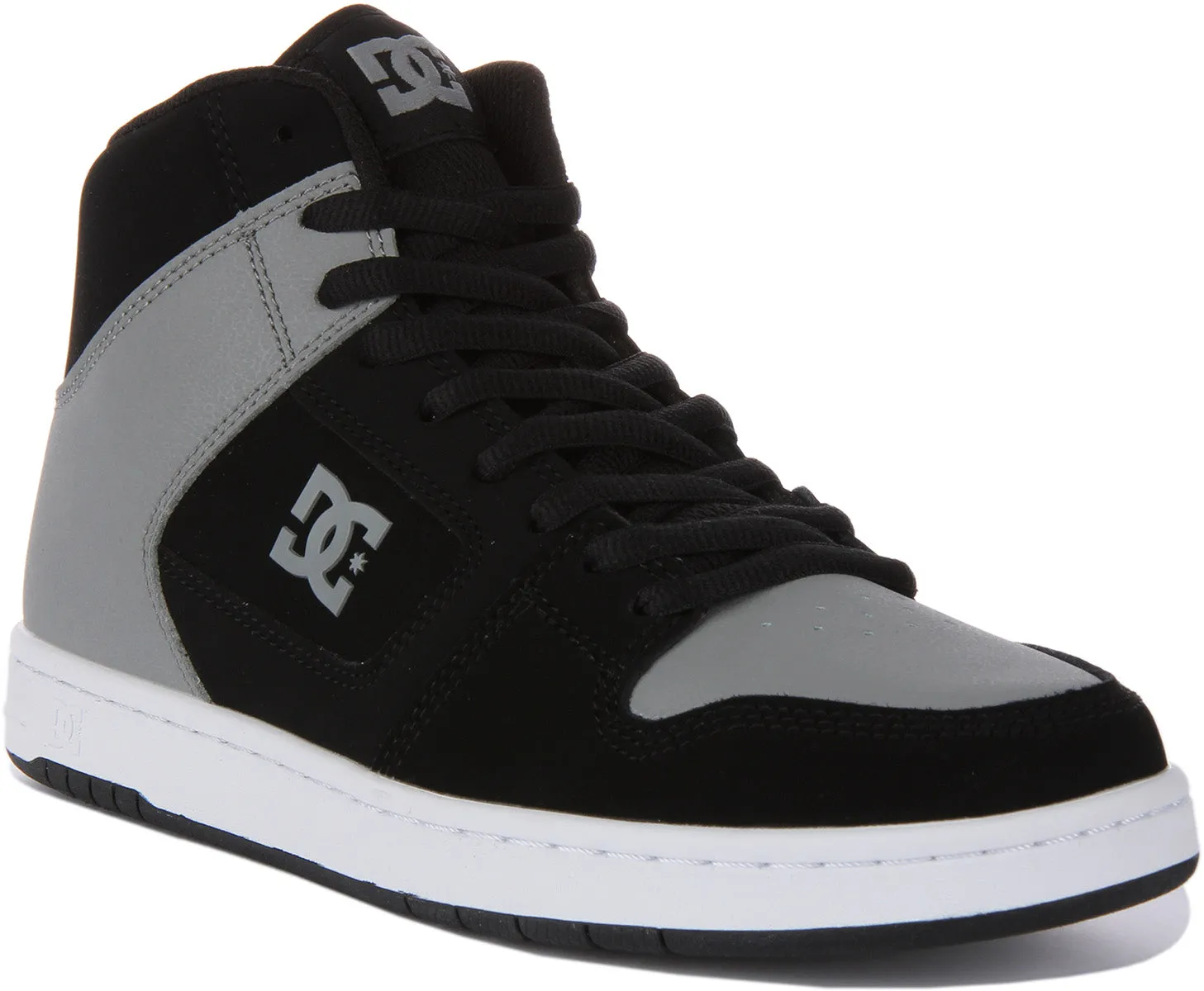 Dc Shoes Manteca 4 Hi In Black Grey For Men