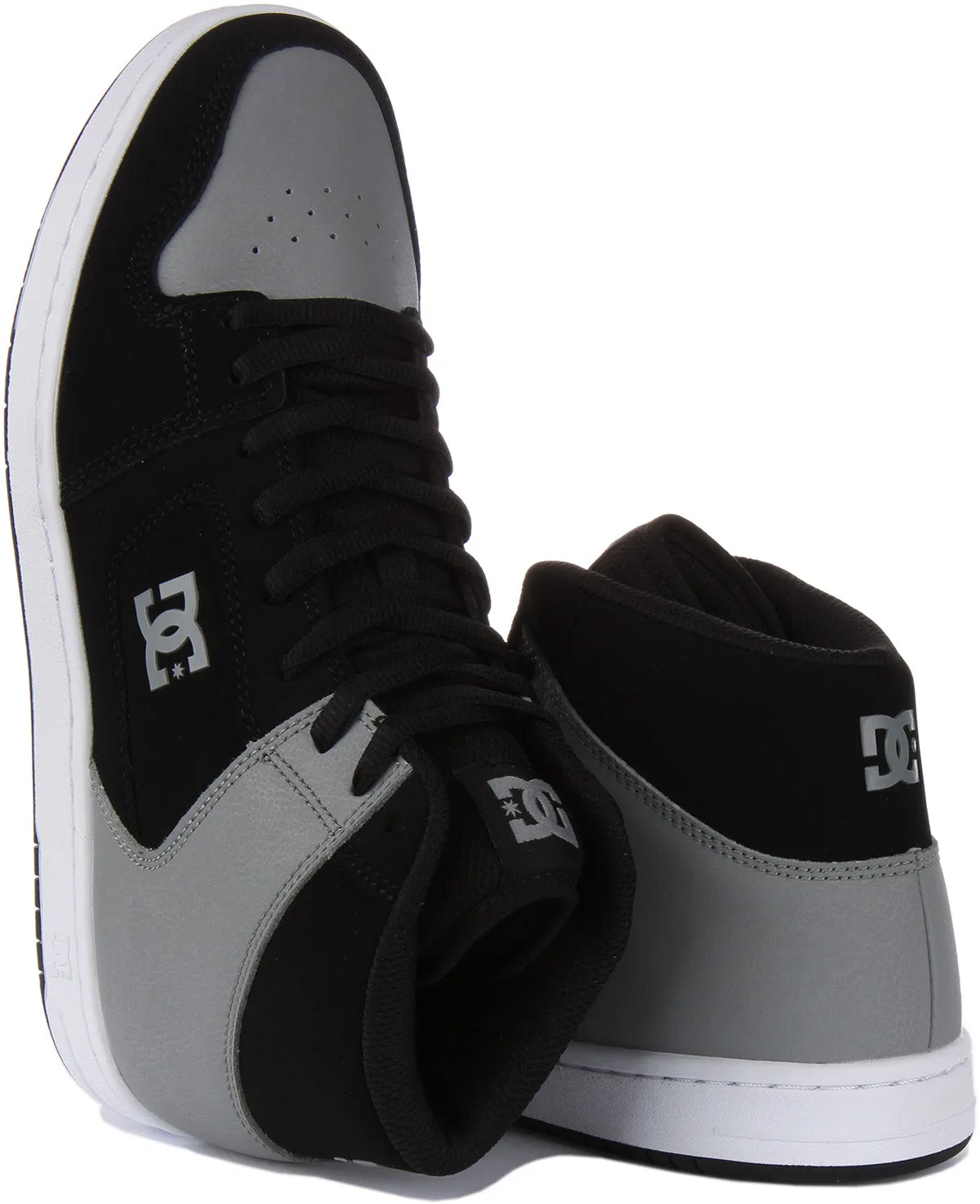 Dc Shoes Manteca 4 Hi In Black Grey For Men