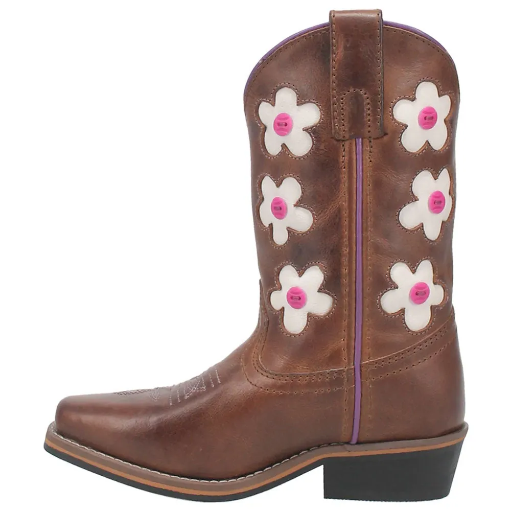 DPC2903 Dan Post Childs Giselle Brown Leather Boot - Color Changing