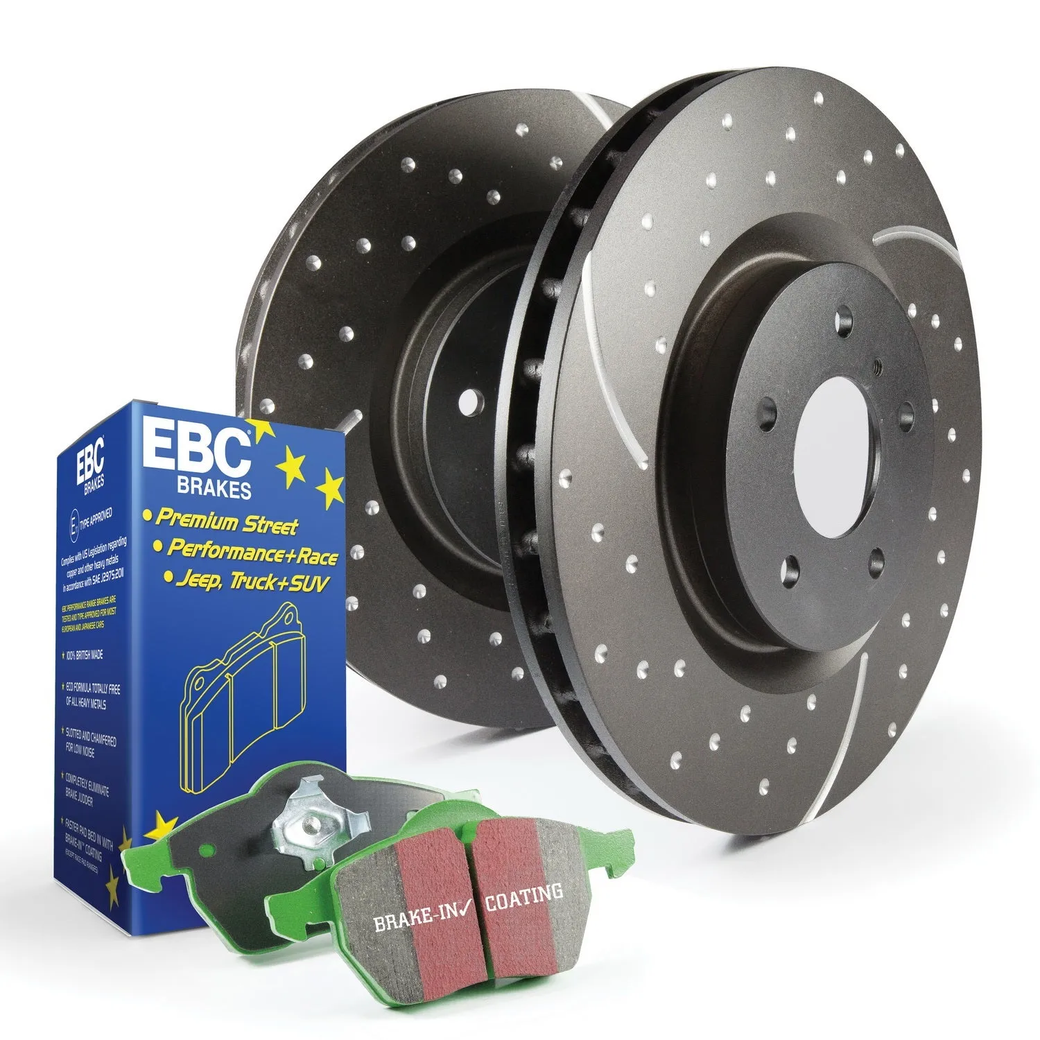 EBC Brakes S10KR1012 S10 Kits Greenstuff 2000 and GD Rotors