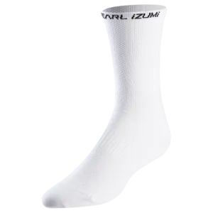 Elite Tall Cycling Sock - White