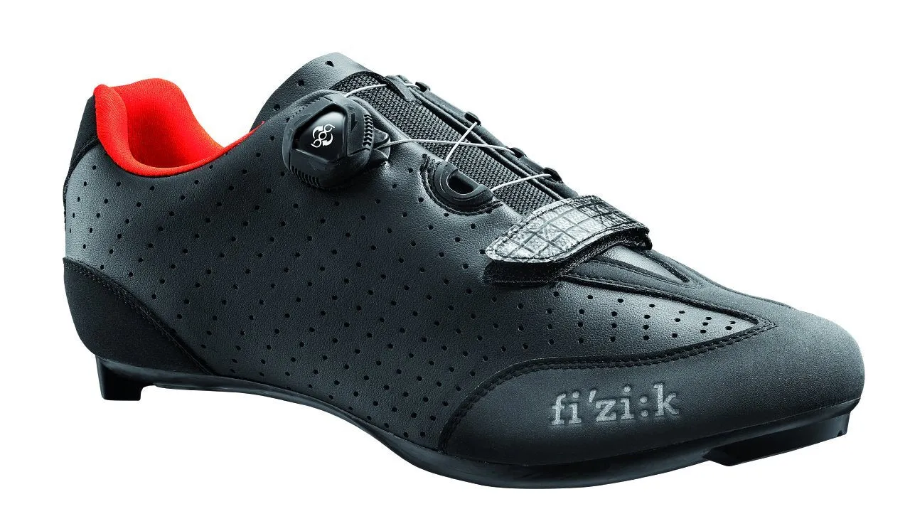 Fizik R3 UOMO BOA Road Cycling Shoes  Black Red Men Size 45.5