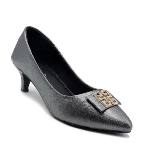 Grey Formal Court Shoes 085488