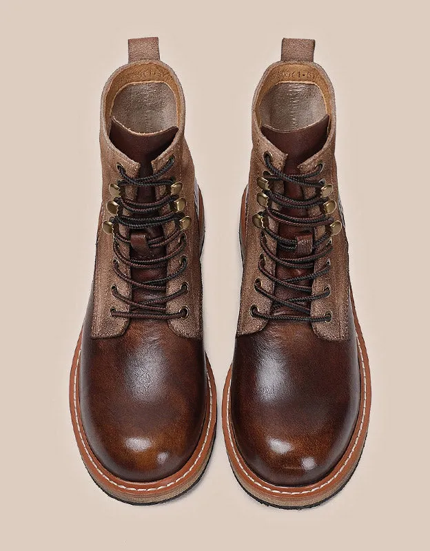 Handmade British style Vintage Combat Boots