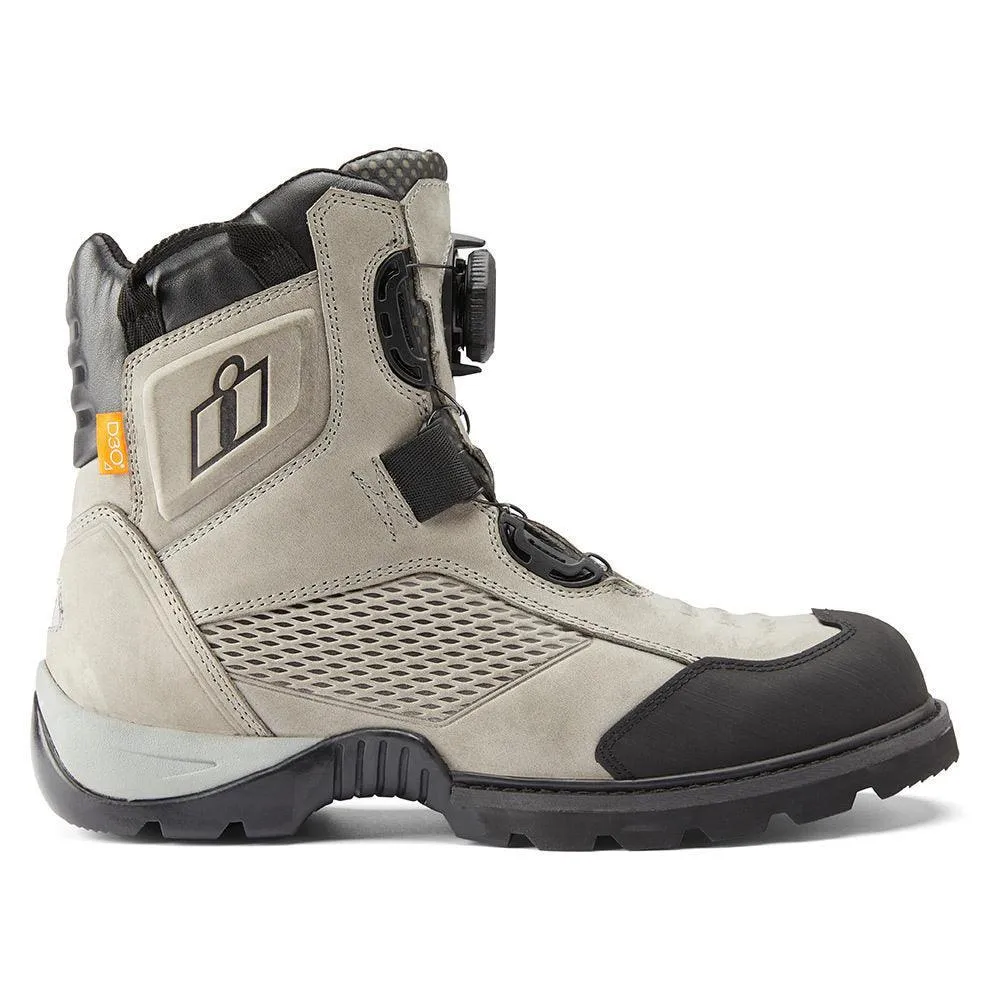 Icon Stormhawk Waterproof Gray Boots