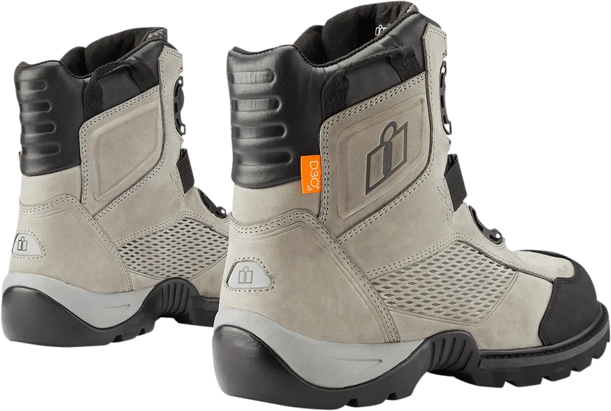 Icon Stormhawk Waterproof Gray Boots