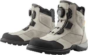 Icon Stormhawk Waterproof Gray Boots