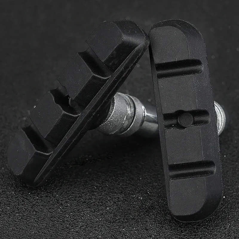 Lebycle Folding Bike Brake pad 55mm Wear-resistant Rubber Shoes Bicycle V Brake Shoes Pads Alloy For 14 16 18 20 Inch Rims