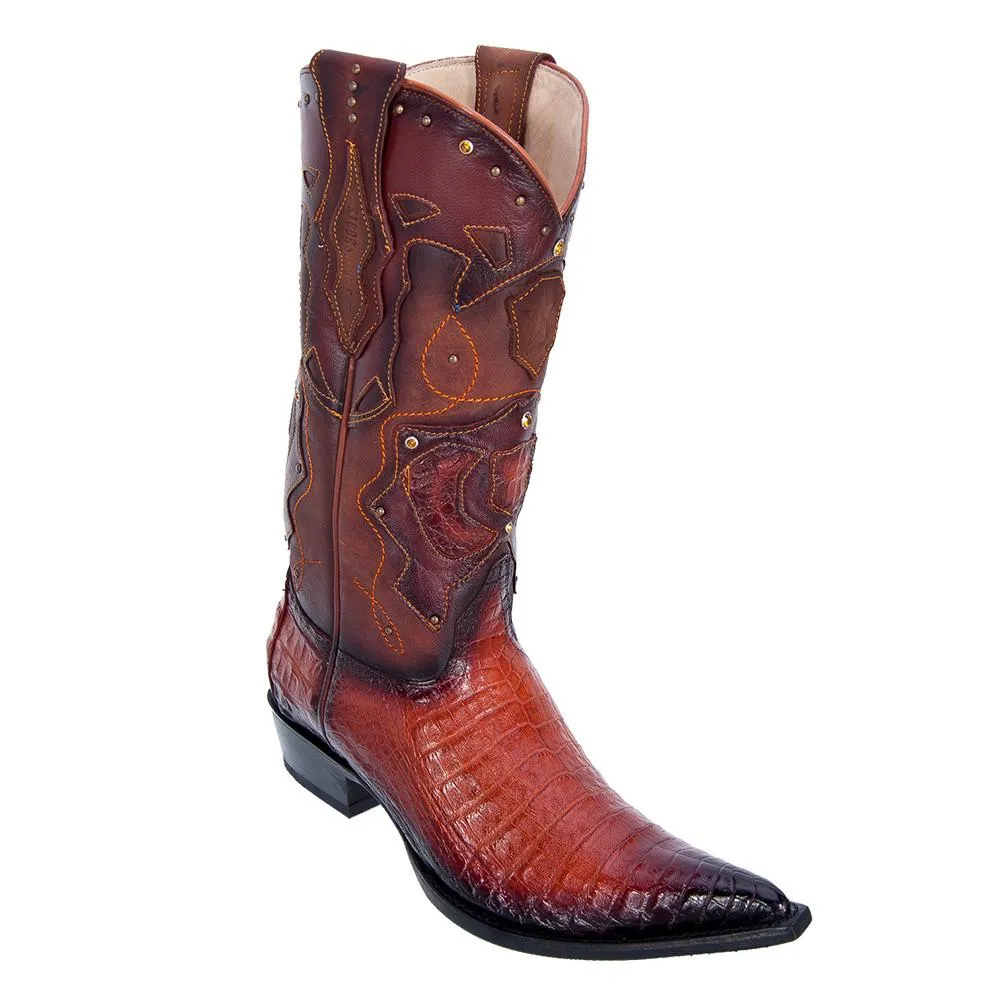 Los Altos Men's Pointed Toe Caiman Belly Cowboy Boots