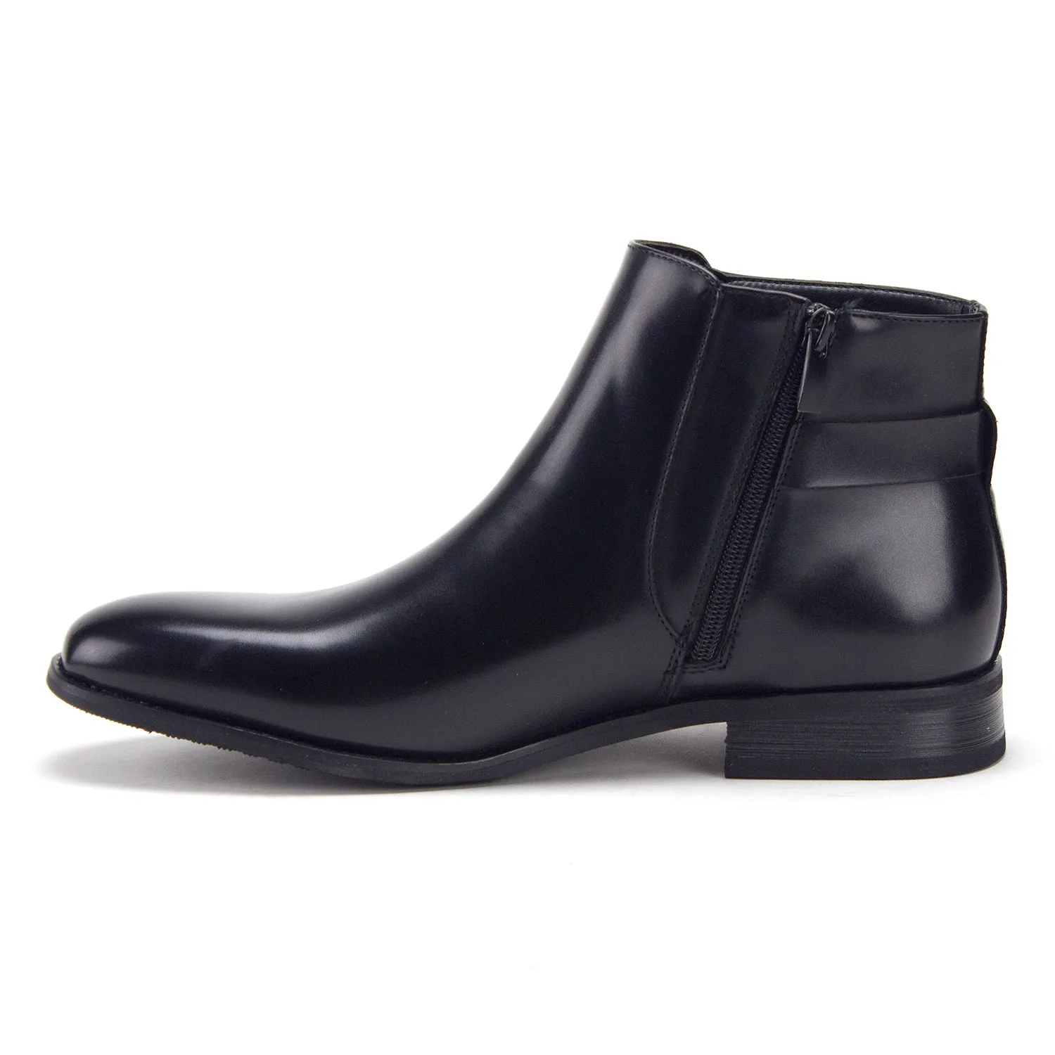 Men's 28932 Sleek Moto Riding Tall, Ankle High Chelsea Dress Boots