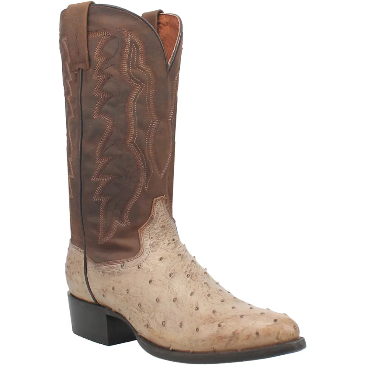 Men's Dan Post Sand Full Quill Ostrich Boot