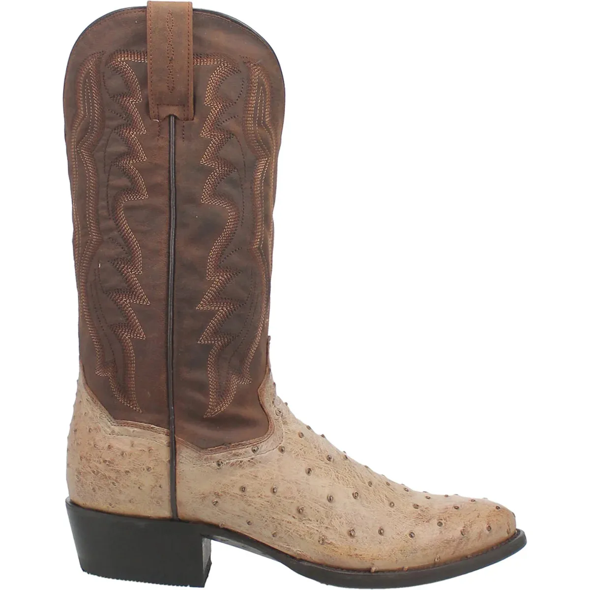 Men's Dan Post Sand Full Quill Ostrich Boot