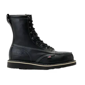 Midnight Series 8" Steel Toe Moc Toe Boot Black