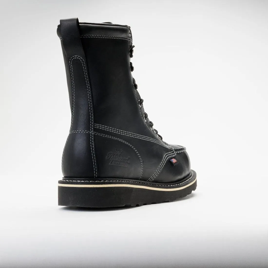 Midnight Series 8" Steel Toe Moc Toe Boot Black