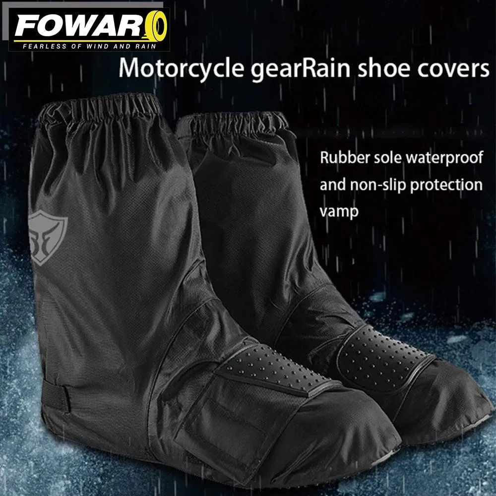 Motorcycle Shoe Covers Moto Protection Waterproof Footwear Boots Rain Snow Non-Slip Scooter Dirt Pit Motorbike Accessories M-L