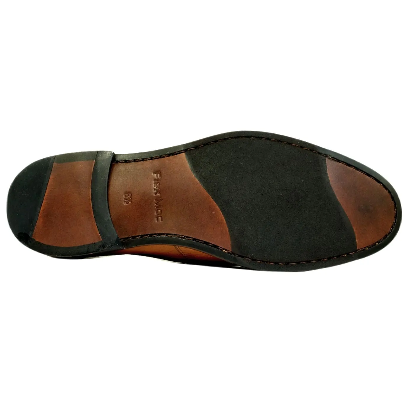 Naples Tumbled Leather Modern Penny Slip-On in Mahogany (Size 13) by Alan Payne Footwear