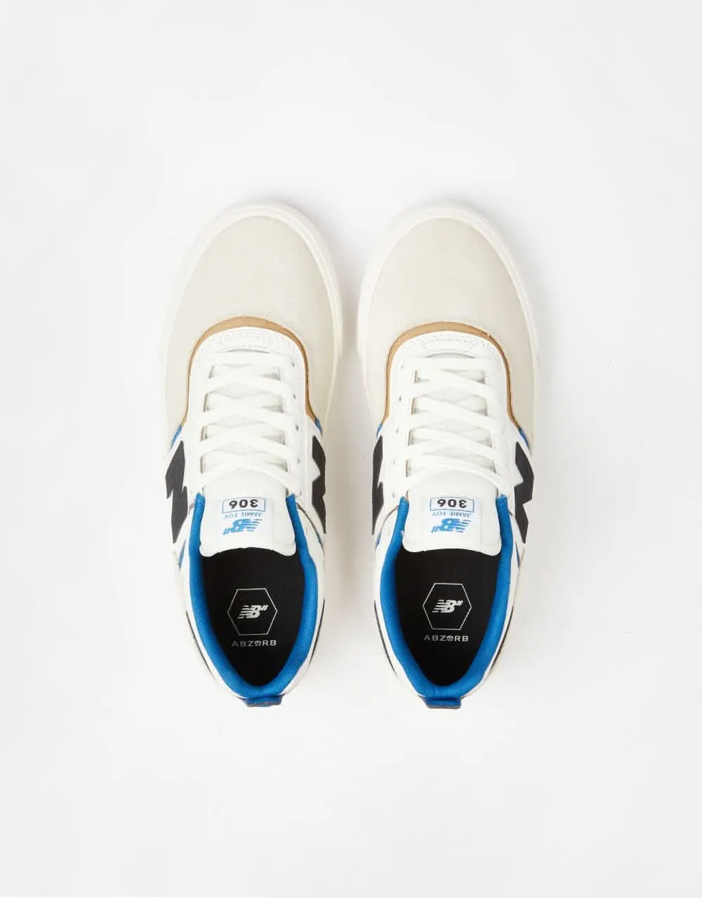 New Balance Numeric Jamie Foy 306 Skate Shoes - Sea Salt/Blue