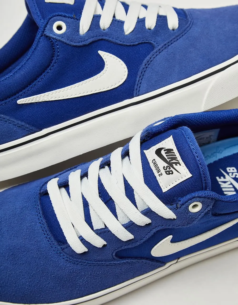 Nike SB Chron 2 Skate Shoes - Deep Royal Blue/Sail-Deep Royal Blue-Sail-Black