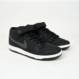 Nike SB - Dunk Mid Orange Label ISO Shoes - Black / Dark Grey / White