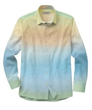 Ombré Long-Sleeve Sport Shirt