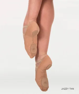 Riley -- 4 Way Stretch Canvas Split Sole Ballet -- Jazzy Tan