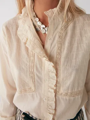 Riya Blouse - Victorian Ivory