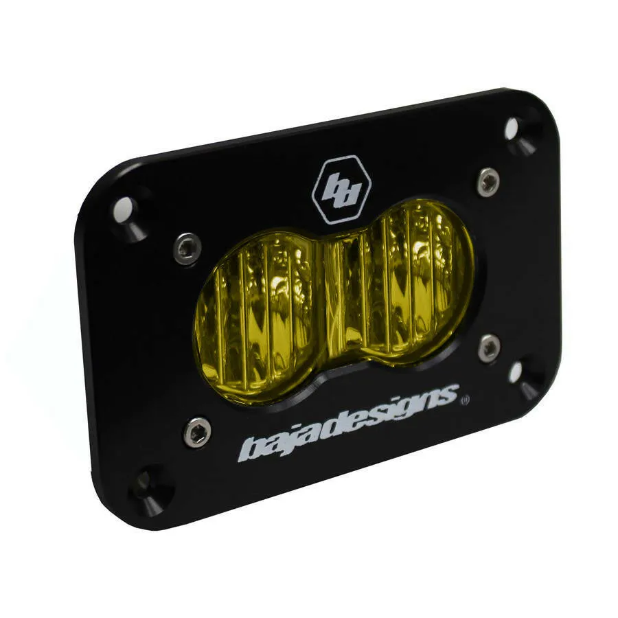 S2 Sport Black Flush Mount LED Auxiliary Light Pod - Universal