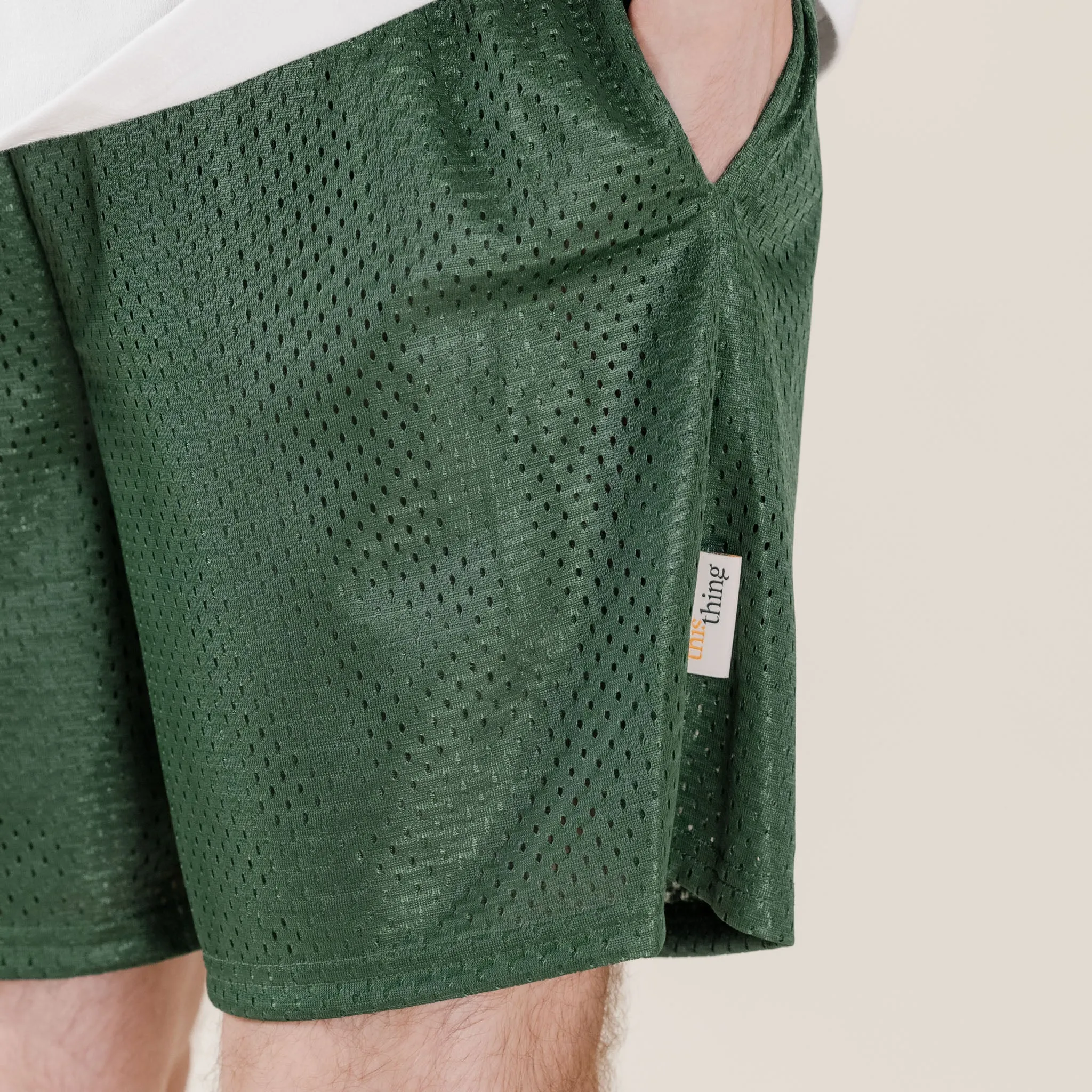 This Thing - Made in USA Mesh Shorts - Forest Green