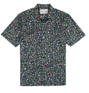 Tori Richard Book of Birds S/S Shirt / Midnight