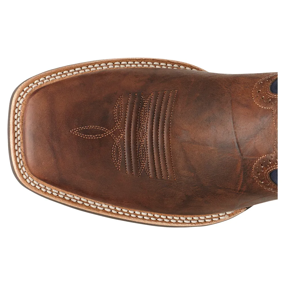 Tycoon Embroidered Square Toe Cowboy Boots