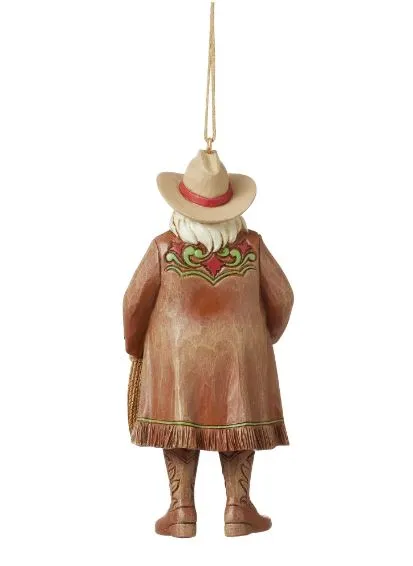 Western Santa Cowboy Hat Ornament